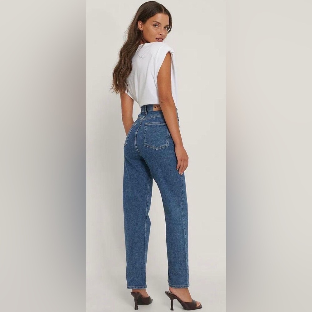 NA-KD Straight Leg Blue jeans
